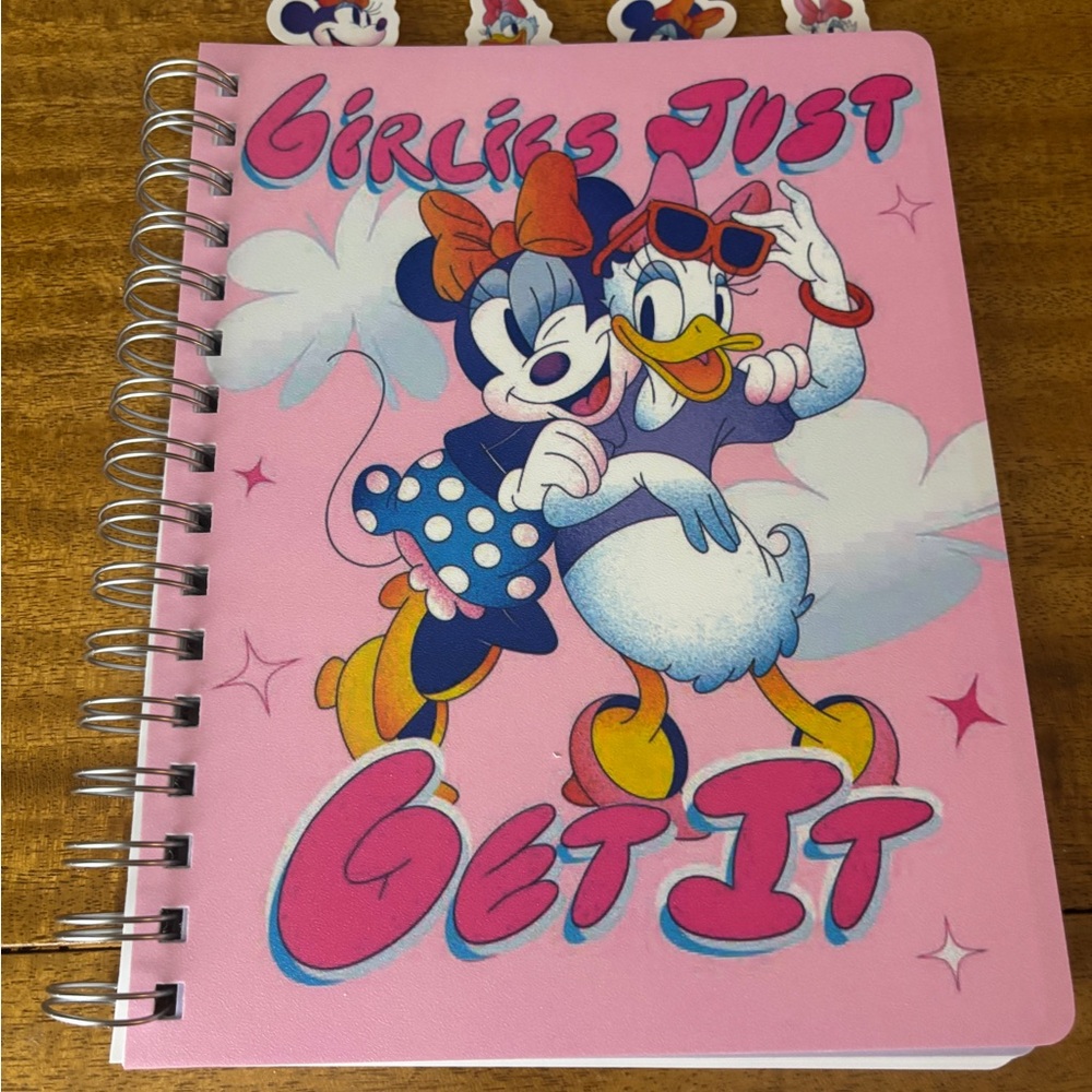 Disney Tabbed Notebook with Minnie Mouse & Daisy Duck